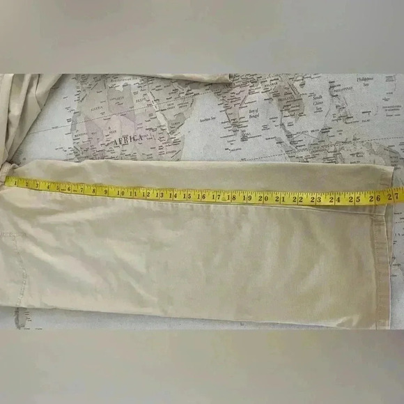 Pilcro Wide Leg Carpenter Khaki Canvas Pants Size 27 EUC - Picture 7 of 9